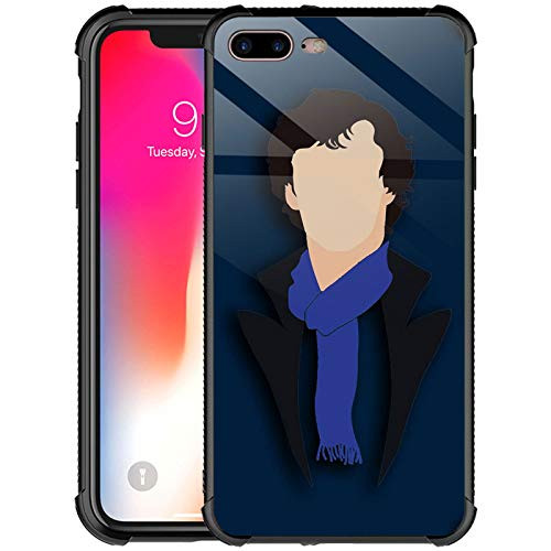 iPhone 8 Plus CaseBlue Towel Man iPhone 7 Plus Cases for GirlsFashion Pattern Design Shockproof Non-Slip Case for Apple iPhone 8 Plus/7 Plus