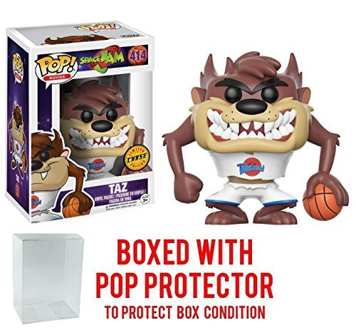 Funko Pop! Movies: Space Jam - Taz CHASE VARIANT Vinyl Figure (Bundled with Pop BOX PROTECTOR CASE)