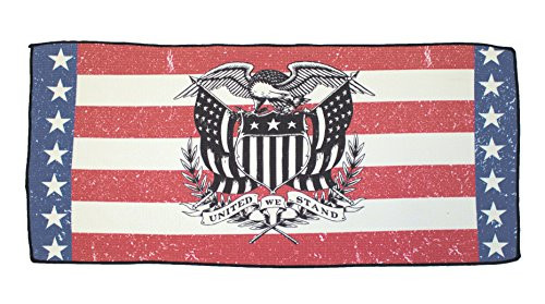Devant Sport Towels Vintage Americana Series Microfiber Golf Towel White 16 x 32