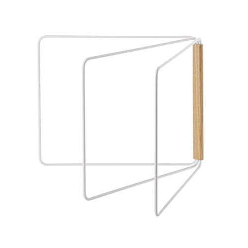 Home space Vertical Collapsible Kitchen Rag Rack Countertop Towel Dishcloth Hanging Rack Dishwashing Cloth Drying Holder -White-