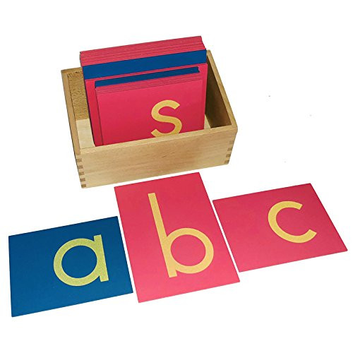 Montessori Lower Case Sandpaper Letters w/ Box
