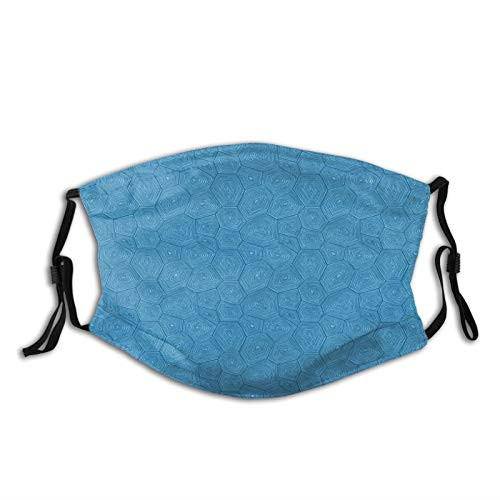 ETHAICO Geometric Style Concentric Triangles Rectangles and Hexagonal Pattern?Dustproof Windproof Face MaskReusableWashable ClothFace CoverCover for Dust Men Women