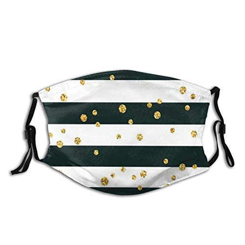 Comfortable Windproof mask?Horizontal Bold Lines Stripes Polka Dots Circles Image?Printed Facial decorations for adult