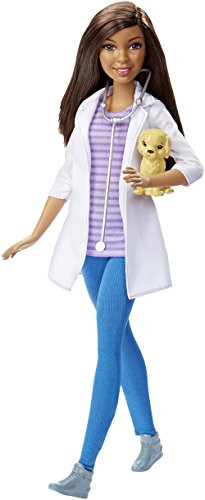 Barbie DHB19 Careers Veterinarian Doll, Dark Hair
