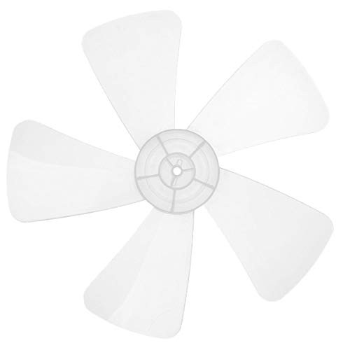 Freebily Household Plastic Fan Blade Five Leaves for Standing Pedestal Fan Table Fanner General Accessories 16 Inch Ivory One Size