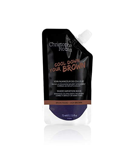Christophe Robin Nutritive Mask with Temporary Coloring in Ash Brown - 75 ml