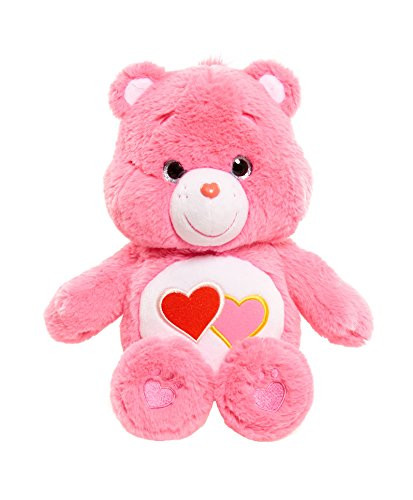 Care Bears Medium 13" Plush (w/o DVD) Love A Lot, Pink