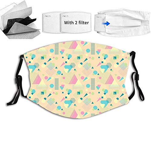 niBBuns New Memphis Style Abstract Geometric Composition with Triangles Squares and Wavy Lines Face Mask Reusable Washable Masks Cloth for Men and Women niBBuns New Memphis Style Abstract Geometric Composition with Triangles Squares and Wavy Lines Face Mask Reusable Washable Masks Cloth for Men and Women