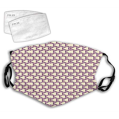 Graphic Tile Multiple Triangle Elements Interlaced and Overlapped to Each Other Reusable Face Mask Balaclava Washable Outdoor Nose Mouth Cover for Men and Women.S