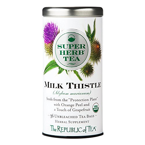 The Republic of Tea Organic Milk Thistle Superherb Herbal Tea -36 Tea Bags- The Republic of Tea Organic Milk Thistle Superherb Herbal Tea -36 Tea Bags-