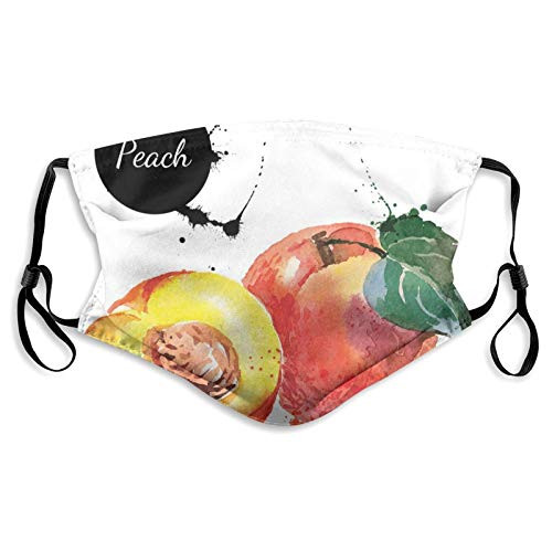 Women Men Boys Girls Dustproof Artistic Display Of Fresh Garden Crops Cut In Half Creativity Nature Color SplashesHalf Face Mouth Mask Breathable Mouth Muffle ForTravelOutdoorS