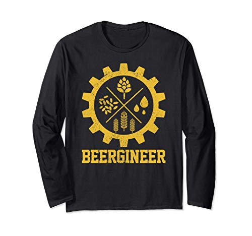 Beergineer Homebrew Home Brewing Craft Beer Brewer Gift Long Sleeve T-Shirt