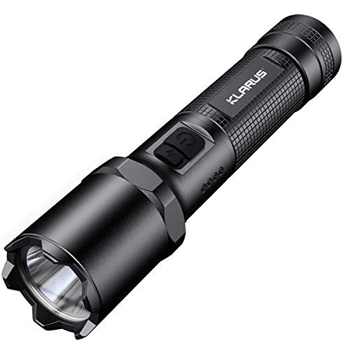 Klarus EP10 1000 Lumens USB C Rechargeable LED Flashlight Dual Side Switches Tactical Flashlight with 18650 Battery 3 Modes Plus Strobe IPX6 Waterproof for Camping Outdoor Emergency Use