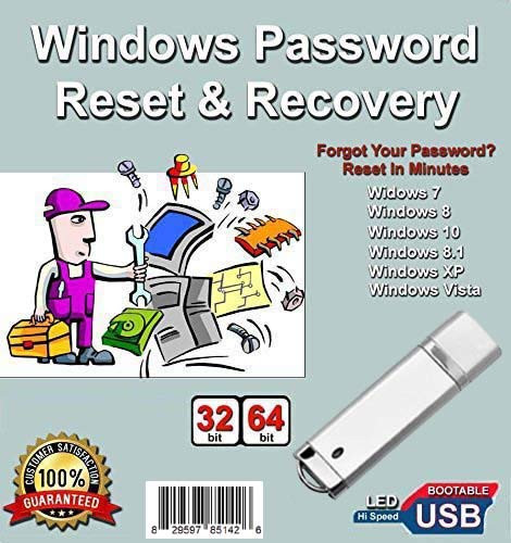 Windows Password Reset Recovery USB for Windows 10 8.18 7 Vista XP in 32-64 bit. 1 Best Unlocker Software Tool for All PCs and Laptops