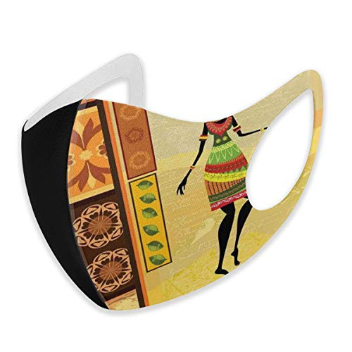 Comfortable Activated Carbon maskAfrican Girl Dressed Ethnic Under Sun Figure Folk Culture Tribal Elegance DisplayFacial decorations for teens child size?S Comfortable Activated Carbon maskAfrican Girl Dressed Ethnic Under Sun Figure Folk Culture Tribal Elegance DisplayFacial decorations for teens child size?S