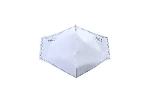 NEW 3D Cutting Five layers Activated Carbon Filter Replaceable Anti Haze Filter Paper larger protection area-SHIP FROM USA- -50pcs-