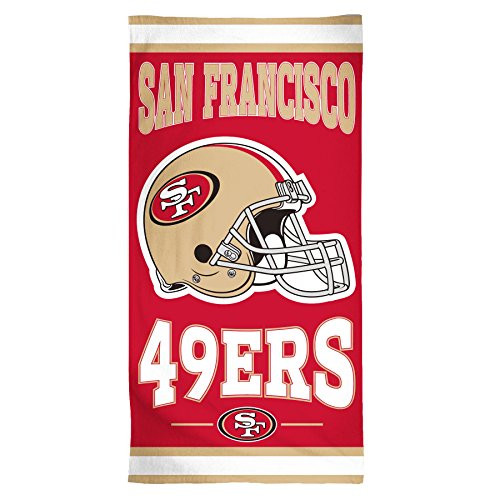 WinCraft NFL San Francisco 49ers Fiber Beach Towel 30 inch x 60 inch WinCraft NFL San Francisco 49ers Fiber Beach Towel 30 inch x 60 inch