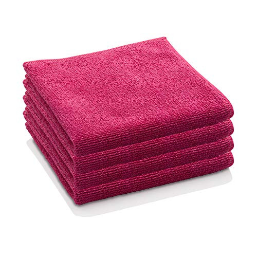 E-Cloth General Purpose Microfiber Cleaning Cloth Raspberry Rose 4 Count