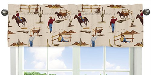 Sweet Jojo Designs Window Valance for Wild West Cowboy Western Collection
