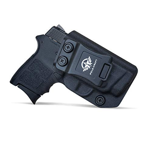 Bodyguard 380 Holster IWB Kydex for S and W M and P Bodyguard 380 with Laser - Inside Waistband Carry Concealed Holster Bodyguard 380 Laser Pistol Holster Gun Case Accessories -Black Left Hand Draw-