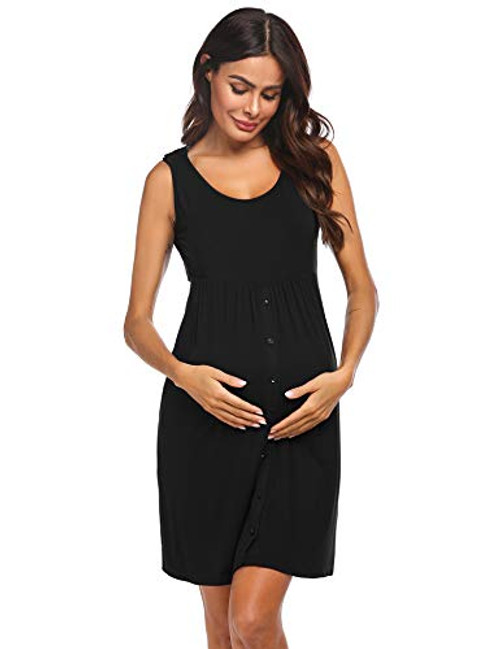 Ekouaer Breastfeeding Dress Maternity Nightgown Pregnant Nursing Nightdress Delivery Hospital Nightdress Ekouaer Breastfeeding Dress Maternity Nightgown Pregnant Nursing Nightdress Delivery Hospital Nightdress
