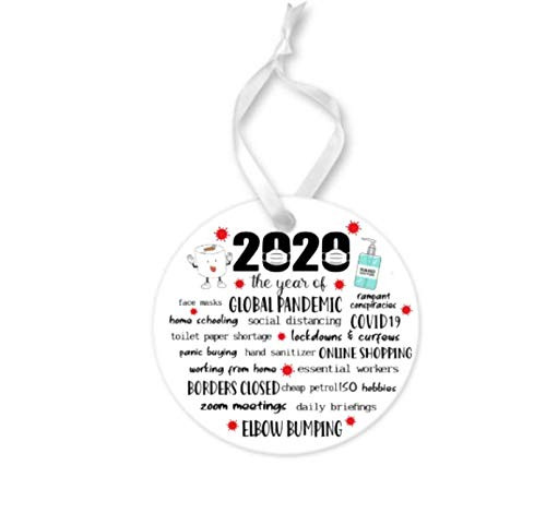 2020 Christmas Ornament - COVID Christmas - Pandemic Ornament 2020 Christmas Ornaments - Snoopy with mask - Charlie Brown Peanuts - Cute Holiday Gifts - Black Friday ornament new home owner 1st