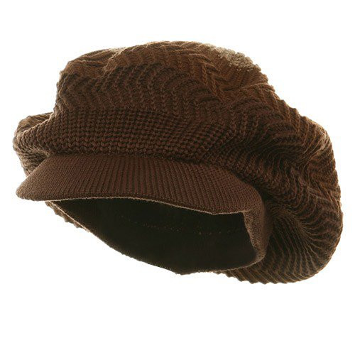 Rasta/NYE New Crown Beanie Visor-Brown Khaki OSFM