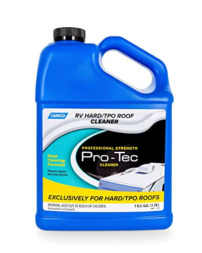 Camco Pro-Tec Cleaner for Specially Formatted TPO Deep Cleansing Formula Rids Dirt and Grime and Helps to Extend The Life of Your RVs Roof -41069-
