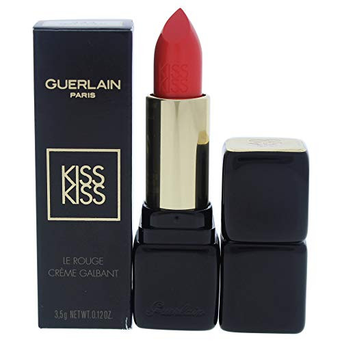 Guerlain Kiss-Kiss Shaping Cream Lip Color Lipstick for Women No. 344 Sexy Coral 0.12 Ounce