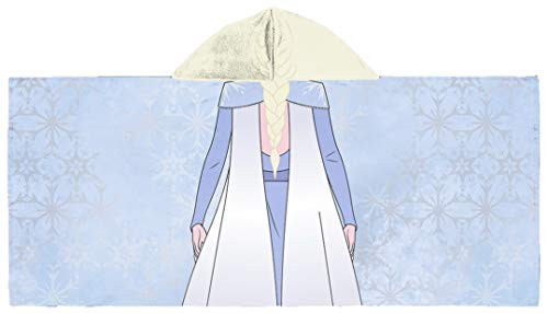 Jay Franco Disney Frozen 2 You Be Elsa Hooded Bath/Pool/Beach Towel - Super Soft  and  Absorbent Fade Resistant Cotton Towel Measures 22 inch x 51 inches -Official Disney Product- Jay Franco Disney Frozen 2 You Be Elsa Hooded Bath/Pool/Beach Towel - Super Soft  and  Absorbent Fade Resistant Cotton Towel Measures 22 inch x 51 inches -Official Disney Product-