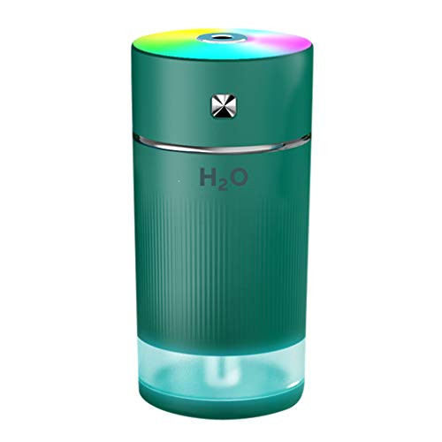 Caopixxzful Air Purifier for Car Office Kitchen Bedroom Desktop Air Cleaner with HEPA Ultra Quiet Filtration Filter Sleep  and  Timer Mode - Eliminates Smoke Dust Pollen Pet Dander Odors -Green-
