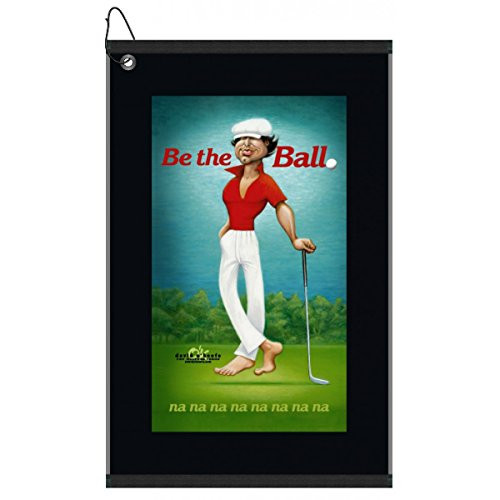 Devant Ty Webb Be The Ball Golf Towel Black 16x25