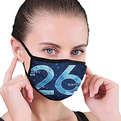 Comfortable Activated Carbon maskDigital Geometric Polygon Fractal Style Wishes Age DisplayFashion Facial decorations for Man and woman