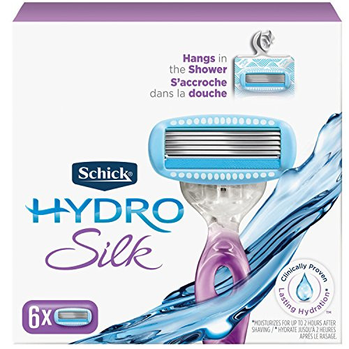 Schick Hydro Silk Hang-In Shower Razor Blade Refills for Women 6 Count