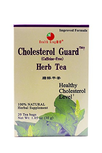 Health King Cholesterol Guard Herb Tea Teabags 20-Count Box -Pack of 4-