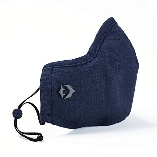 The Better Face Mask - Reusable  and  Washable Cloth Masks for Adults -Navy Large-
