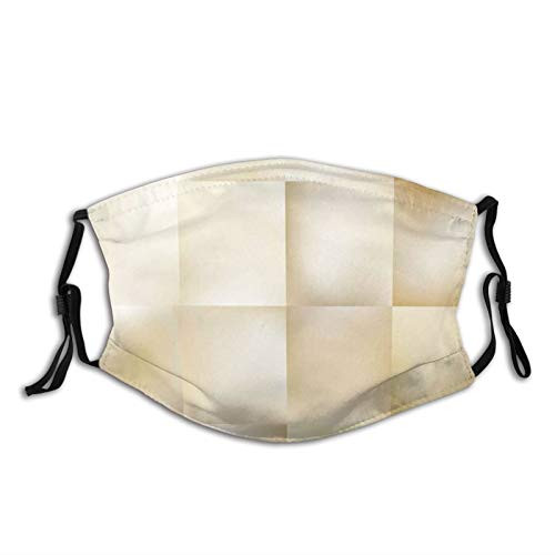 Fashion Comfortable Windproof maskAbstract Square Shaped Geometric Fractal Pattern Modern Shady Tone Artistic DisplayPrinted Facial decorations for adult