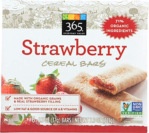 365 Everyday Value, Cereal Bars, Strawberry (6 - 1.3 oz bars), 7.9 oz