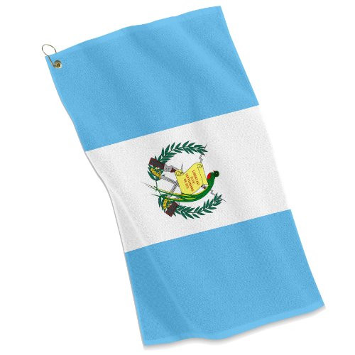 ExpressItBest Golf/Sports Towel - Flag of Guatemala - Guatemalan