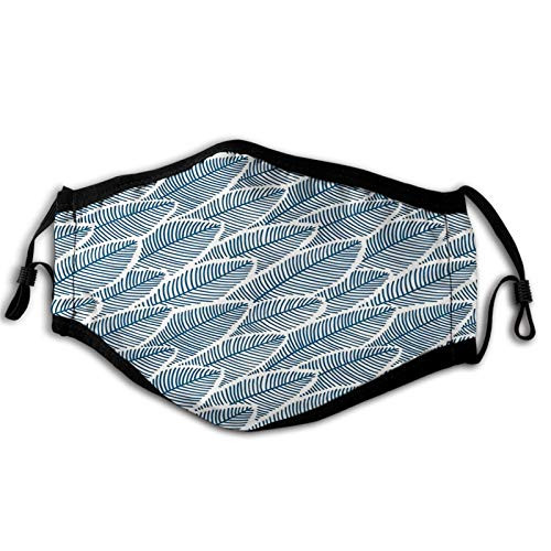 Wood Print Doodle Style Rustic Design with Lines and Circles Hand Drawn Ornate Nature Cocoa and White Reusable Face Mask Balaclava Washable Outdoor Nose Mouth masks for Man and Woman