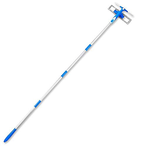 Ulihome Window Squeegee Cleaning Tool Telescopic Squeegee for Window Cleaning 73 inch Window Washer Squeegee Cleaner Kit with Extension Pole for Shower Door Glass Car and Outdoor High Windows