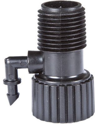 One Stop Outdoor Drip Irrigation Riser Adapter Drip and Sprinkler Watering 1/2 inch Female Pipe Thread x 1/2 inch Male Pipe Thread x 1/4 inch Barbed End -10-