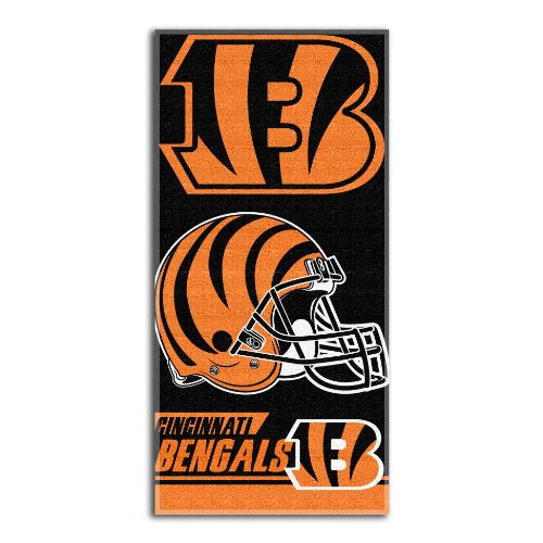NFL Cincinnati Bengals Double Covered Beach Towel 28 x 58-Inch