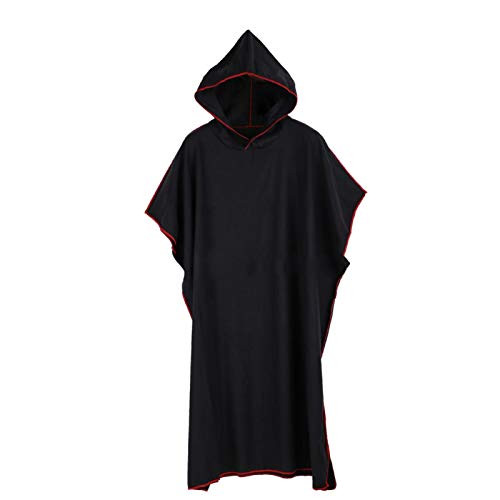 CALIDAKA Surf Poncho Changing Robe with Hood Changing Towel Poncho Robe Thick Quick Dry Microfiber Wetsuit Changing Towel for Surfing Beach Swim Outdoor Sports