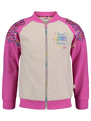 JoJo Siwa Little Girls French Terry Bomber Jacket Pink 6/6X