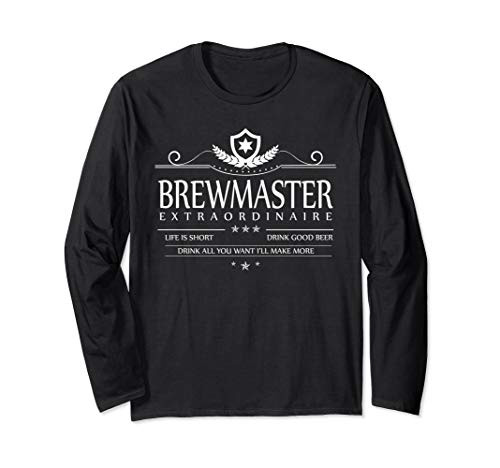Number One Brewmaster - Craft Beer Home Brewing Brewer Long Sleeve T-Shirt Number One Brewmaster - Craft Beer Home Brewing Brewer Long Sleeve T-Shirt