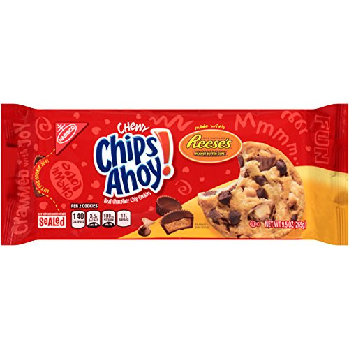 Chips Ahoy! Chewy Reese's Peanut Butter Cup Chocolate Cookies, 9.5 Ounce Chips Ahoy! Chewy Reese's Peanut Butter Cup Chocolate Cookies, 9.5 Ounce