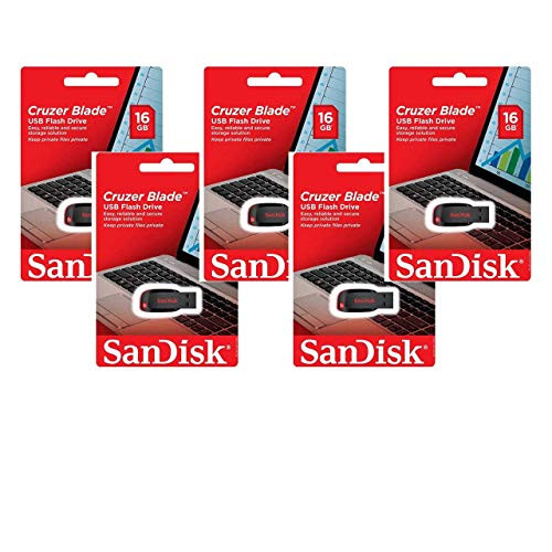 SanDisk Cruzer Blade 16GB -5 Pack- SDCZ50-016G USB 2.0 Flash Drive Jump Drive Pen Drive SDCZ50-016G - Five Pack Plus Bonus Wisla Trust -TM- Lanyard SanDisk Cruzer Blade 16GB -5 Pack- SDCZ50-016G USB 2.0 Flash Drive Jump Drive Pen Drive SDCZ50-016G - Five Pack Plus Bonus Wisla Trust -TM- Lanyard