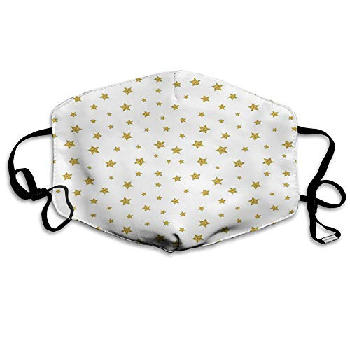 Printed Activated Carbon maskStar Stars Pattern Illustration Creative Birthday Bachelorette Themed Print Yellow and WhiteFacial decorations for Unisex adults Printed Activated Carbon maskStar Stars Pattern Illustration Creative Birthday Bachelorette Themed Print Yellow and WhiteFacial decorations for Unisex adults