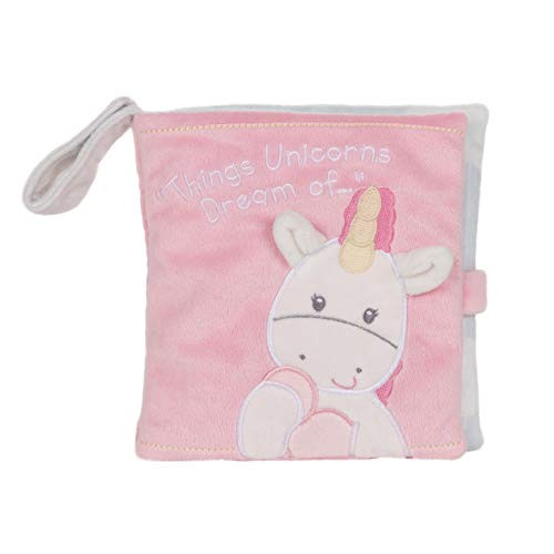 GUND Baby Dreaming Luna Unicorn Soft Book Plush Stuffed Sensory Stimulating Toy 8 inch